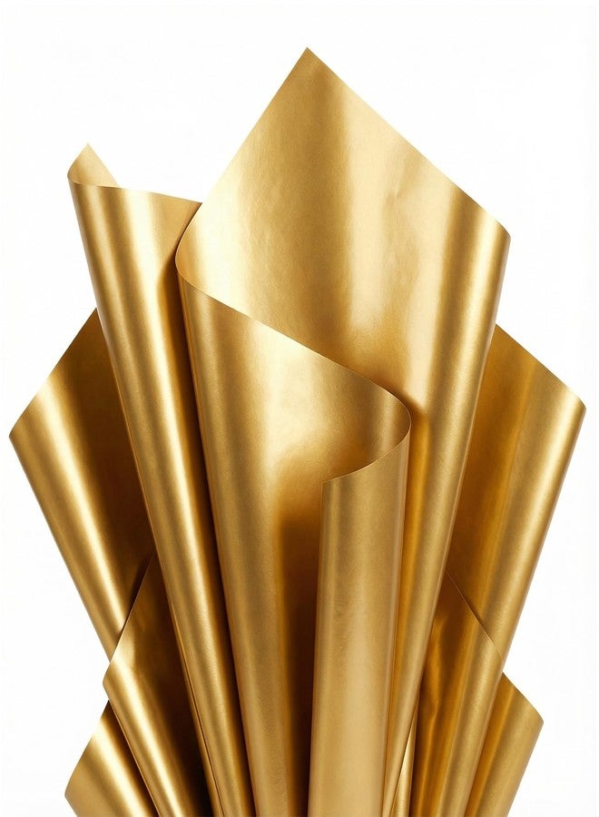 Ueerdand Gold Tissue Paper for Gift Bags 36 Sheets 20 x 20 Inches - Recyclable Wrapping Paper for Weddings, Birthdays, Party & Festival Decorations DIY Craft Supplies - Image 1